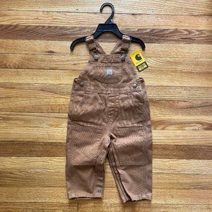 NWT Carhartt Kid's Canvas Bib Overalls Size 12 Month